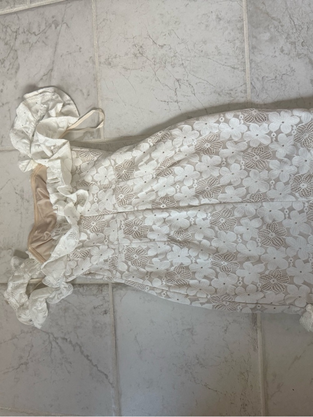 Hello Molly White Off-Shoulder Lace Mini Dress - Picture 2 of 4